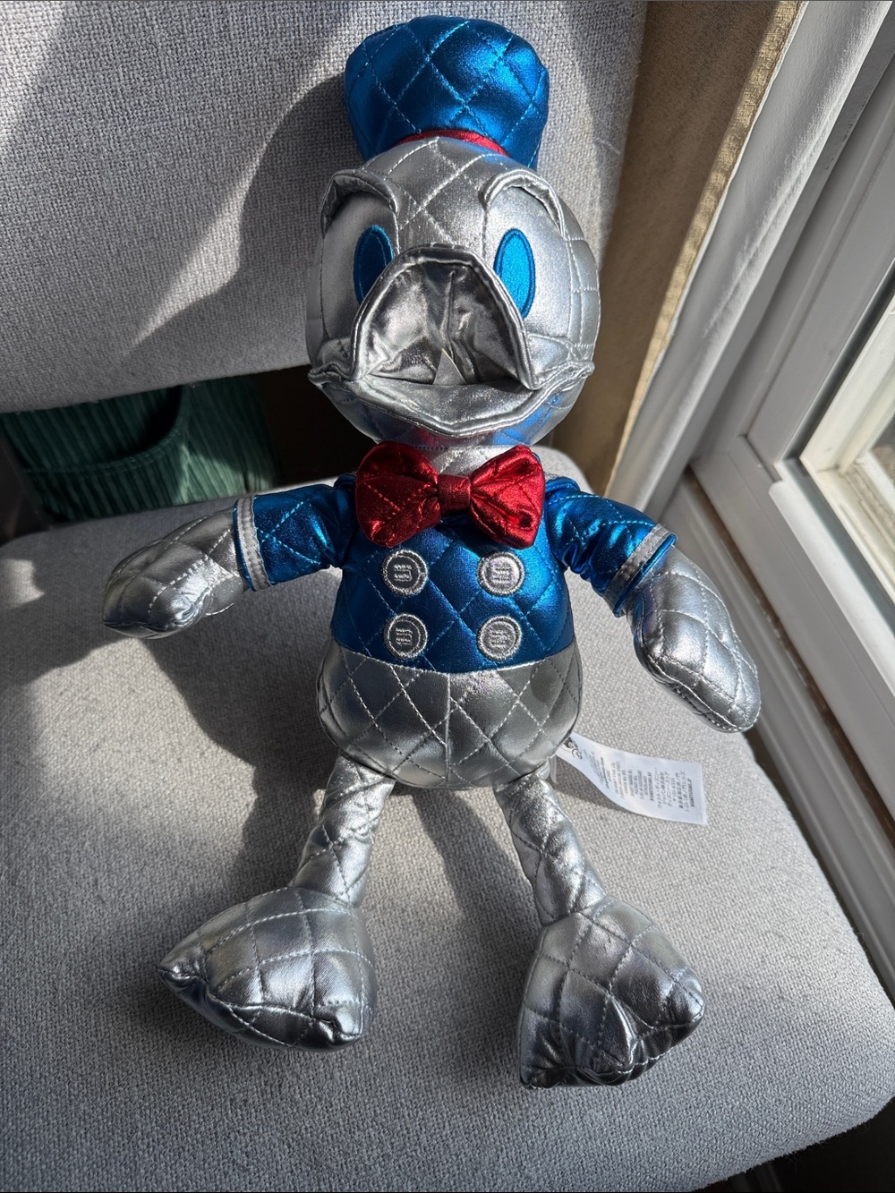 Disney Store Donald Duck 85th Anniversary Special Edition Metallic Plush.